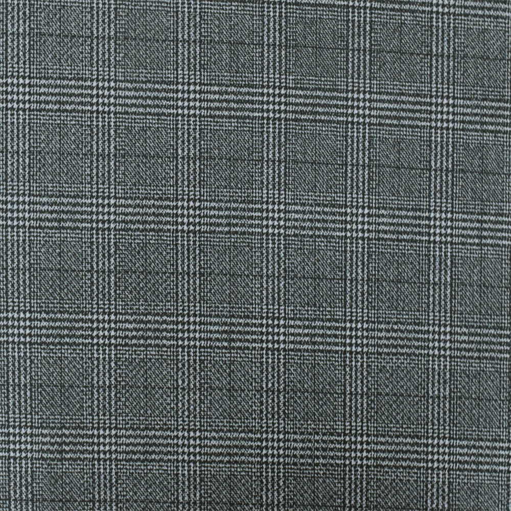 1 Yard Off Black White Plaid Printed Stretch Polyester Athletic Mesh Knit Fabric 62 Inches