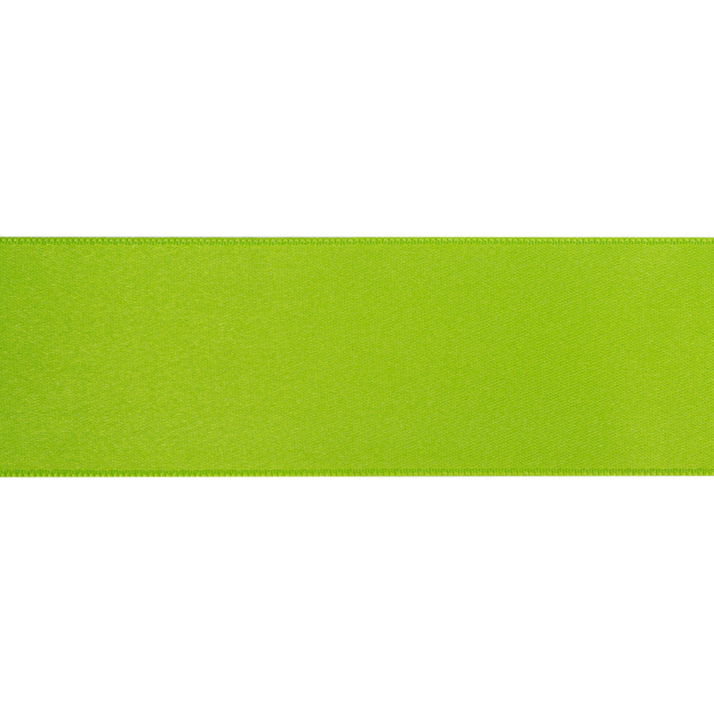 Neon Green Double Face French Satin Ribbon - 1.5"