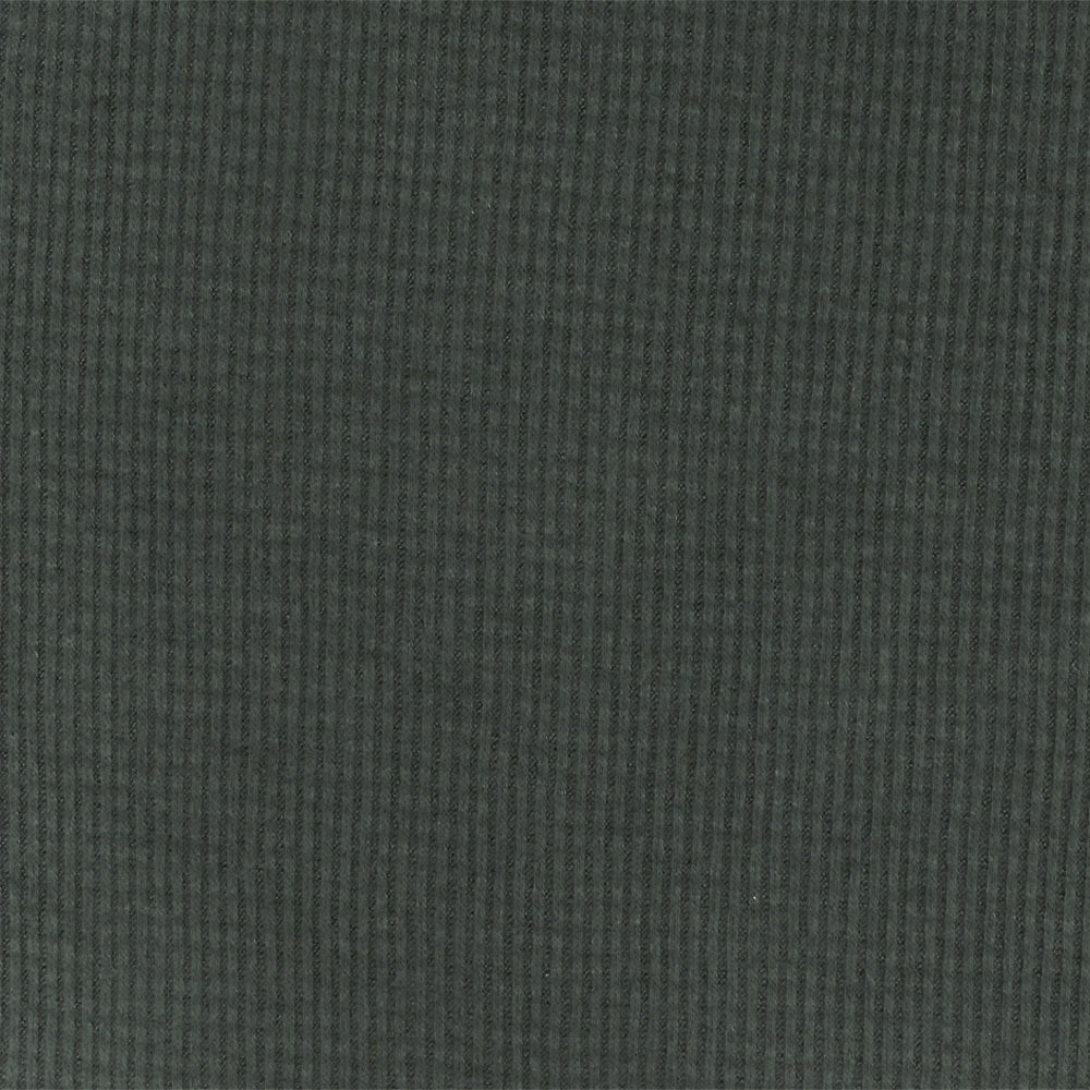 1 Yard Dark Smoked Gray Solid Stretch Rayon Brushed 2x2 Rib Knit Fabric for Activewear Dresses Blouses 61 Inches Width