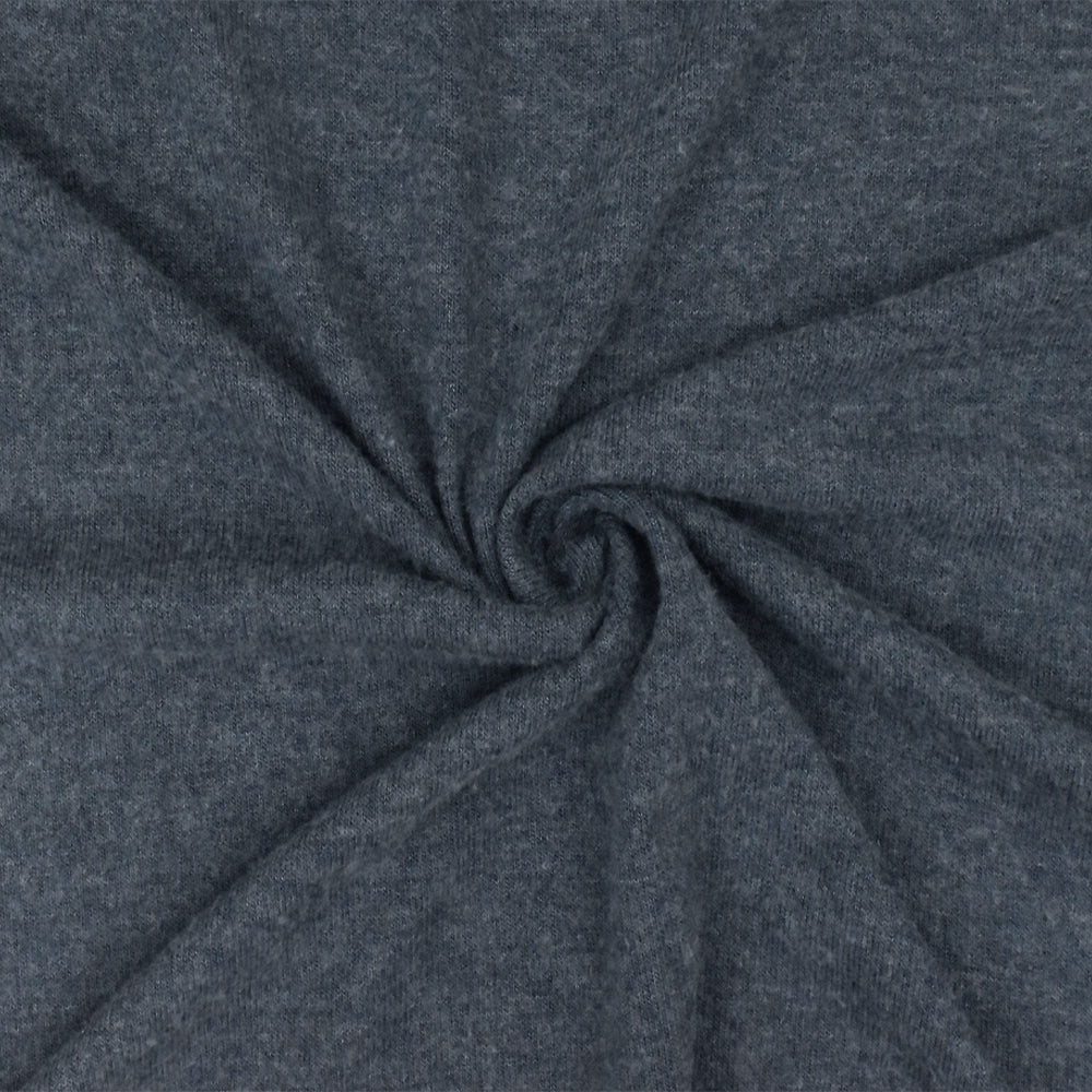 1 Yard Vintage Blue Texture Stretch Polyester Brushed Jersey Knit Fabric for Dresses Blouses Activewear 56 Inches Width