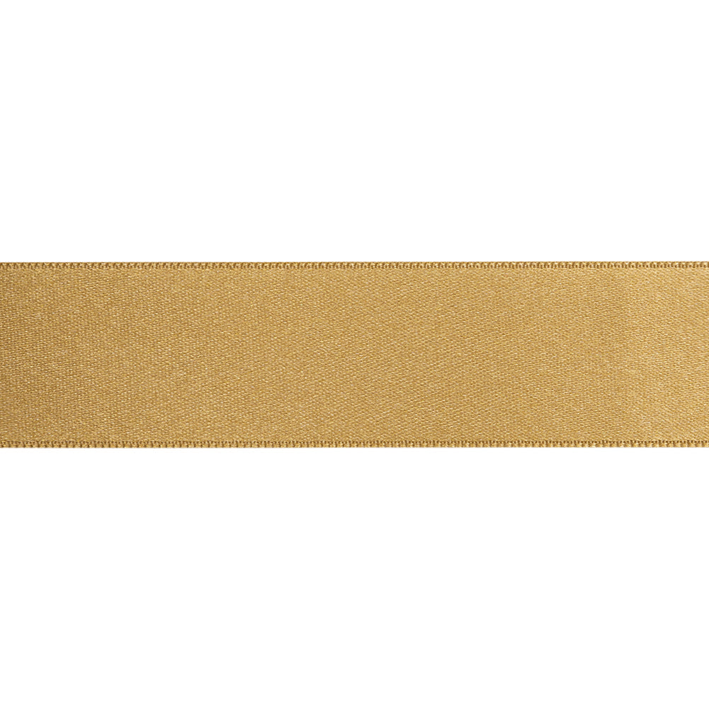 Gold Double Face French Satin Ribbon - 1"