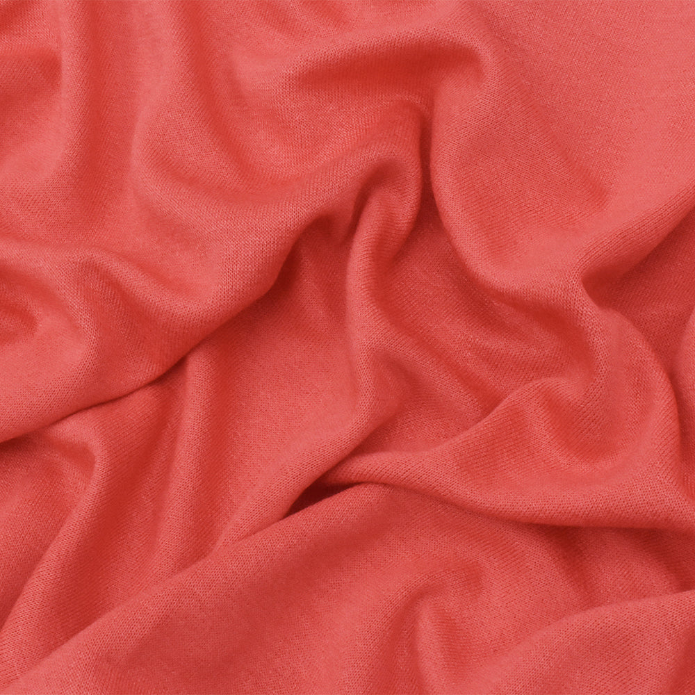 1 Yard Flower Red Solid Stretch Double Knit Fabric for Apparel Dresses Jackets Crafts 51 Inches Width