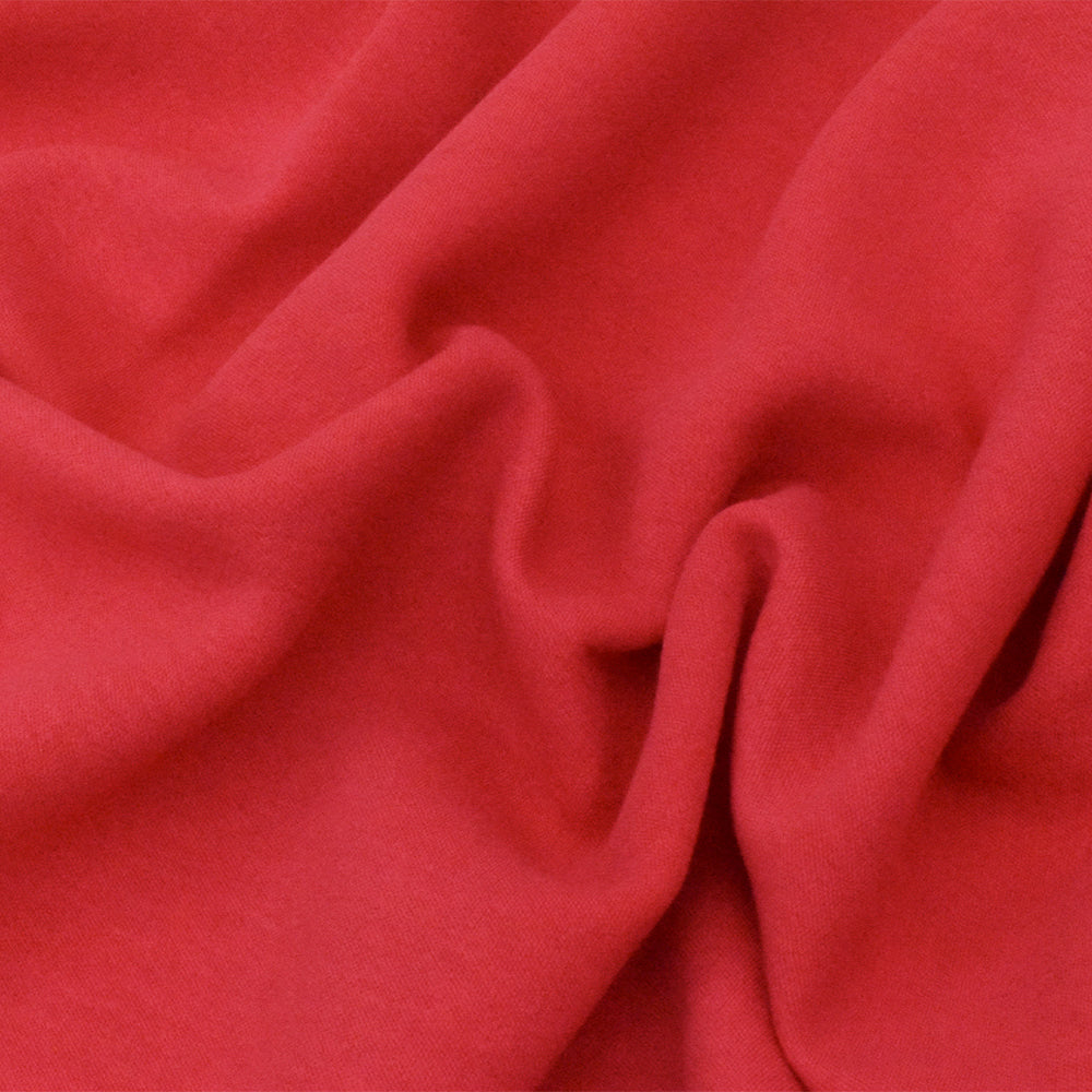 1 Yard Coral Dusty Red Solid Stretch Double Knit Fabric for Apparel Jackets Activewear Crafts 63 Inches Width