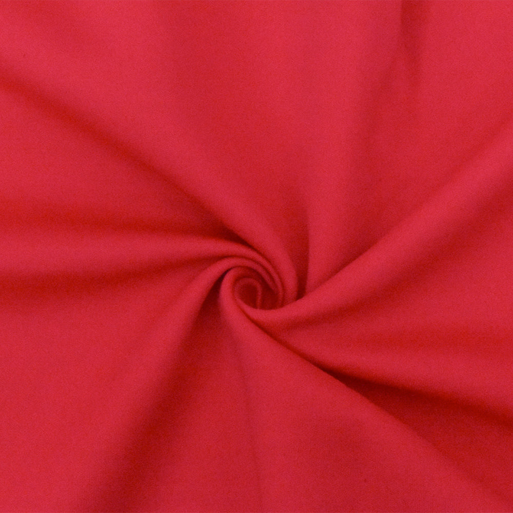 1 Yard Coral Dusty Red Solid Stretch Double Knit Fabric for Apparel Jackets Activewear Crafts 63 Inches Width