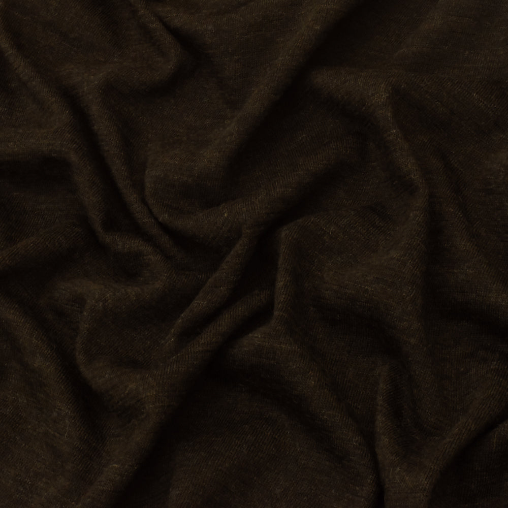 1 Yard Muddy Brown Solid Stretch Polyester Jersey Knit Fabric 56 Inches Wide