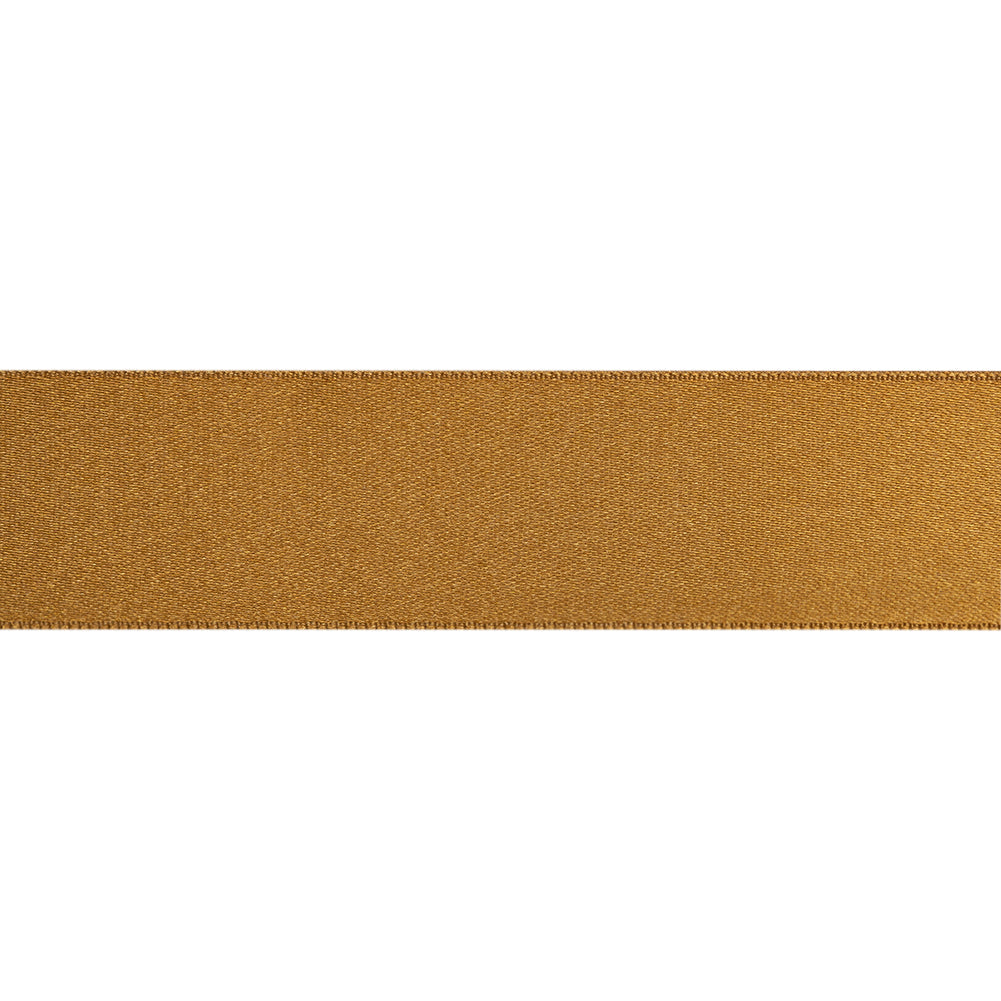 Dark Gold Double Face French Satin Ribbon - 1"