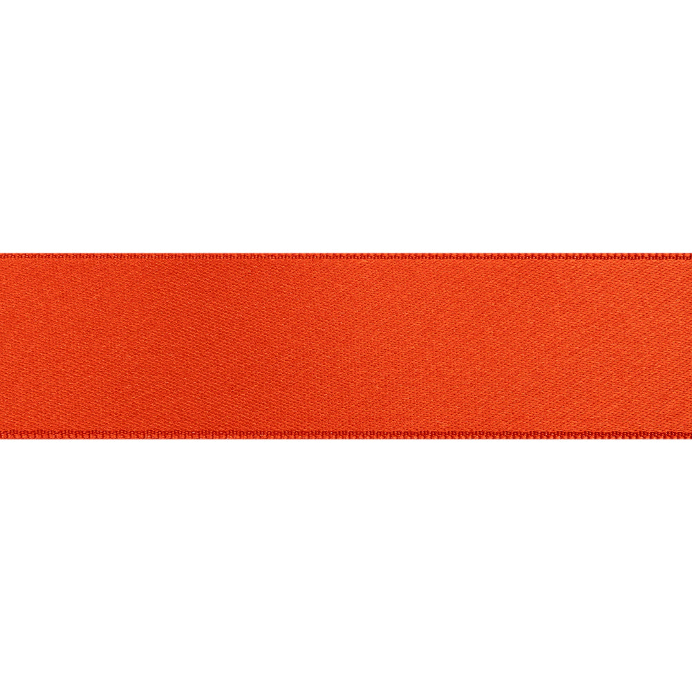 Pumpkin Double Face French Satin Ribbon - 1"