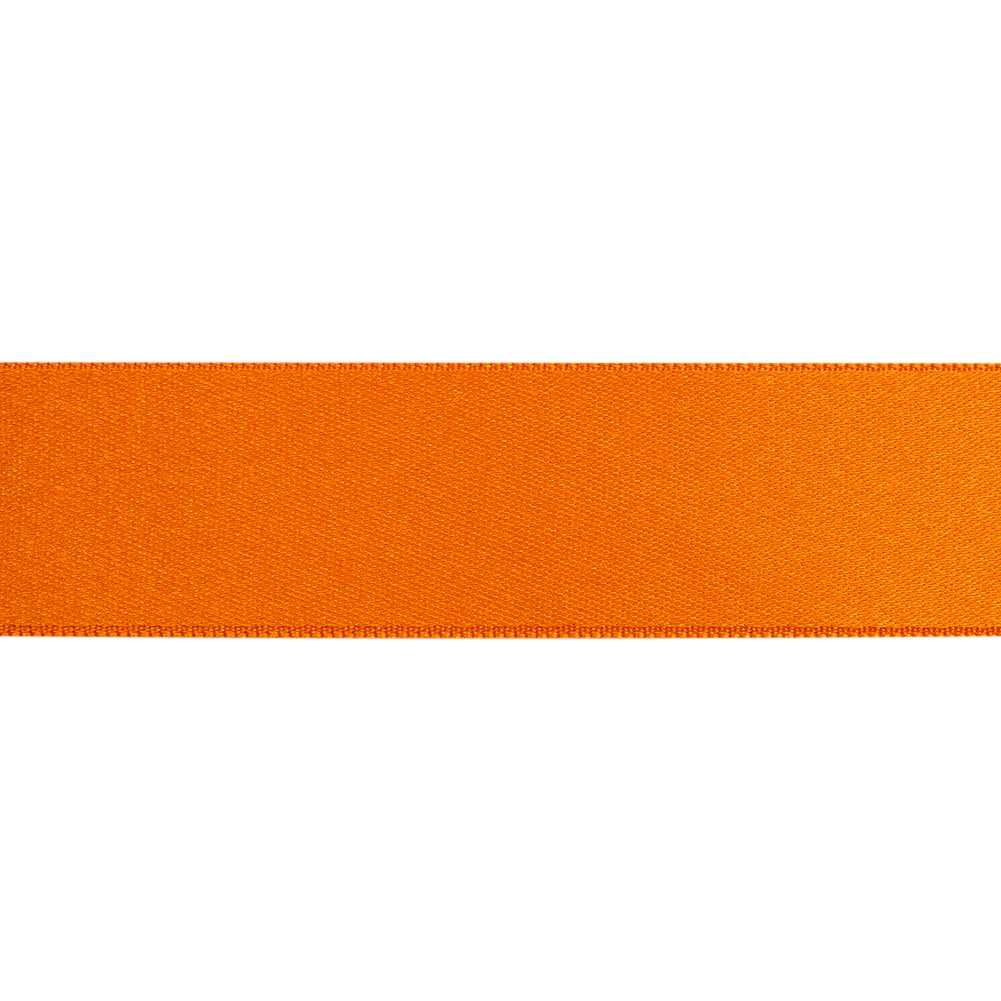 Orange Double Face French Satin Ribbon - 1"