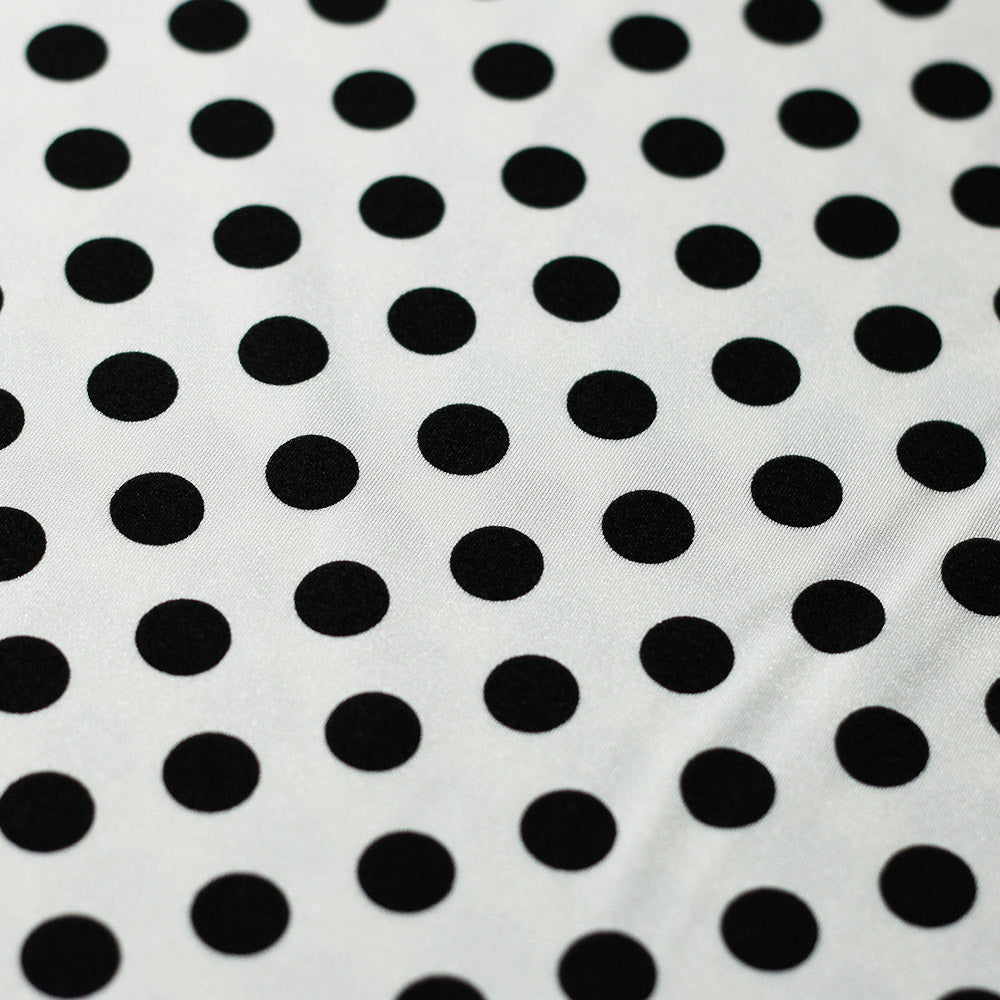 E-Z Dots Nylon Spandex Fabric - Large Polka Dots Print, 58/60" Width (1 Yard)