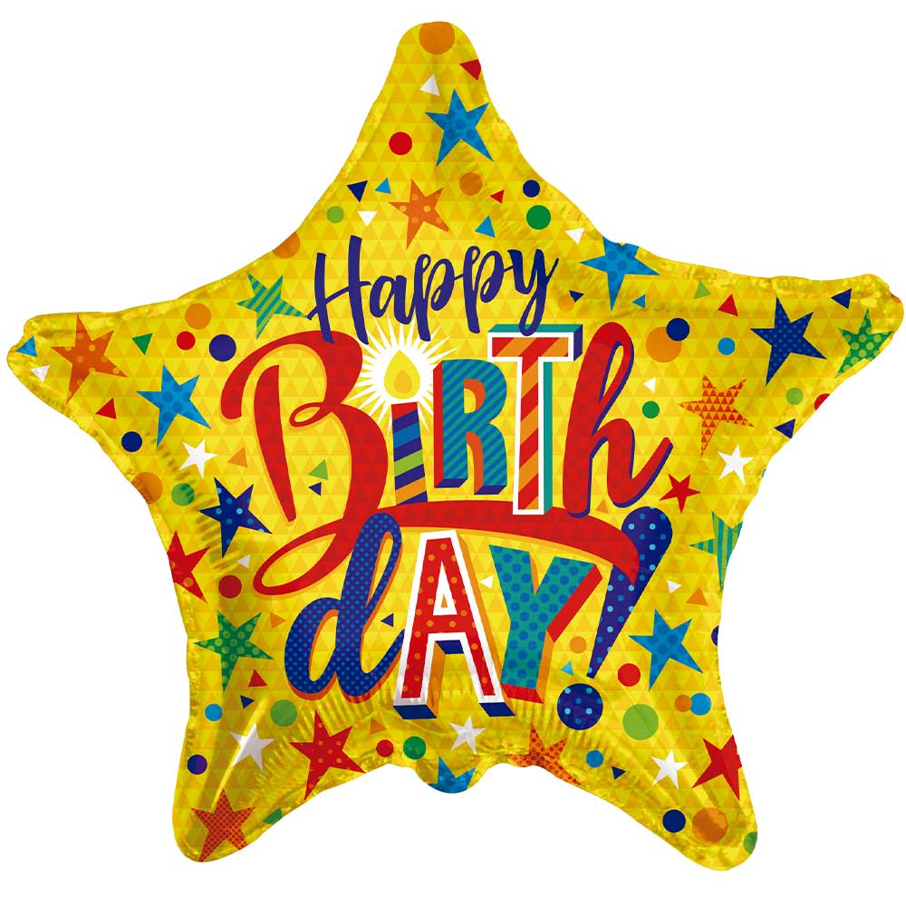 Birthday Star Foil Balloon