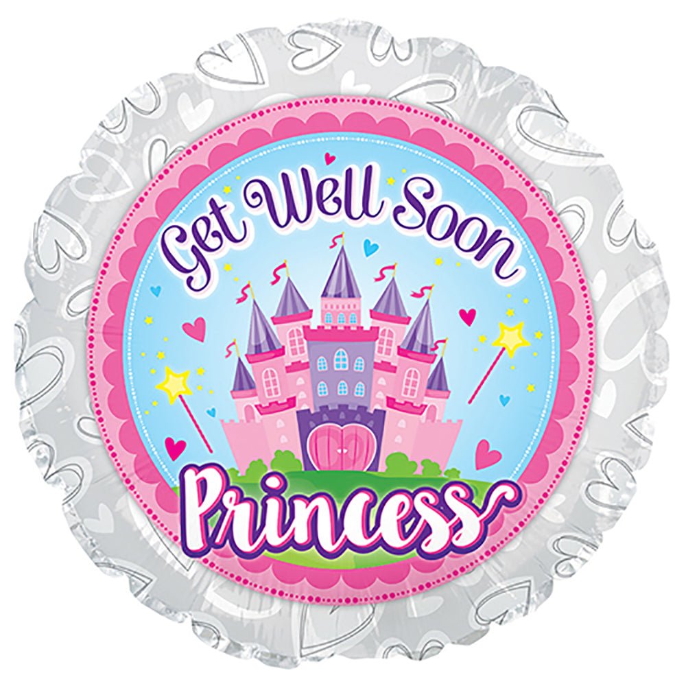 Get Well Soon Princess Foil Balloon