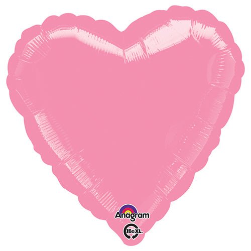 Heart Metallic Pink Foil Balloon