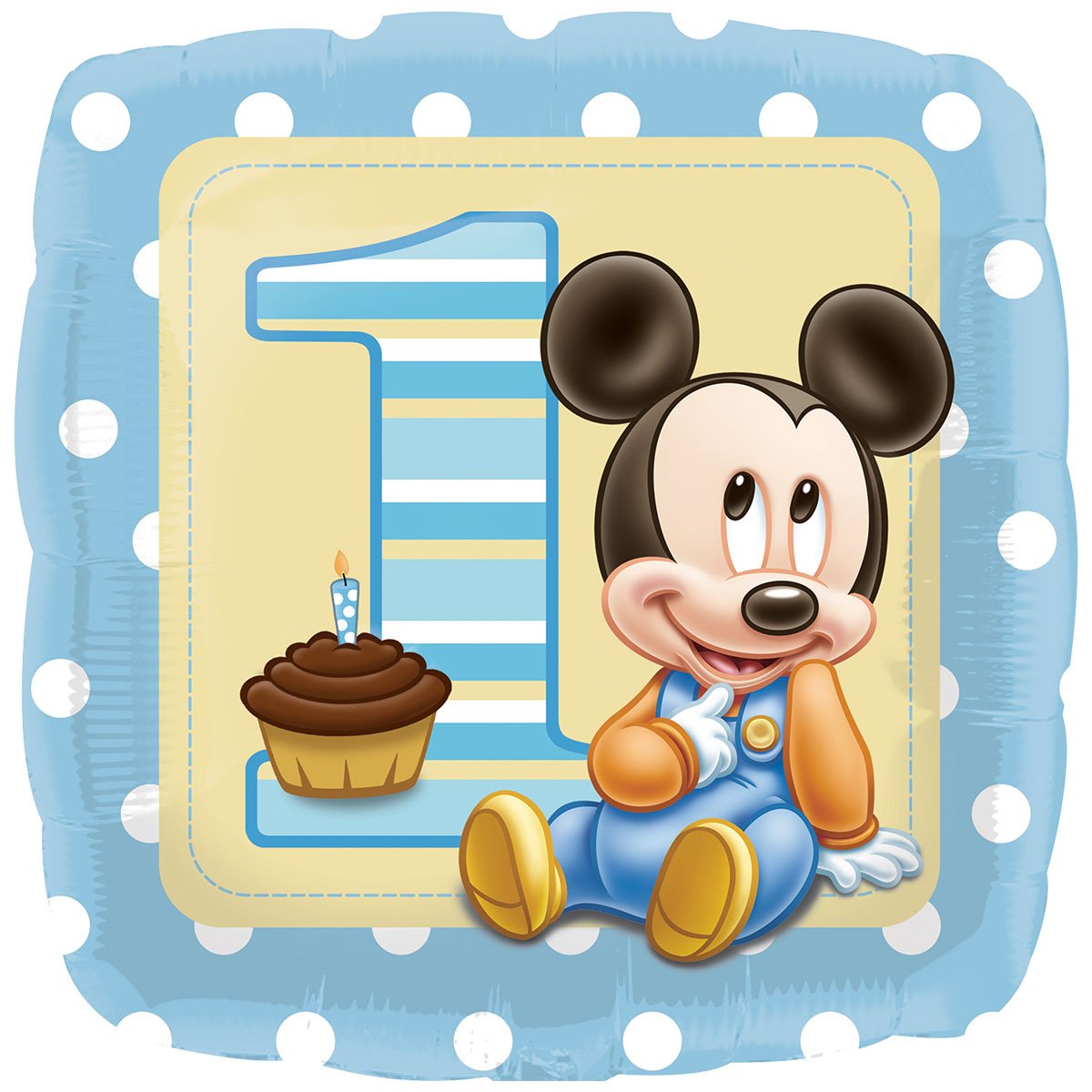 Mickey Mouse 1st Birthday Foil Balloon