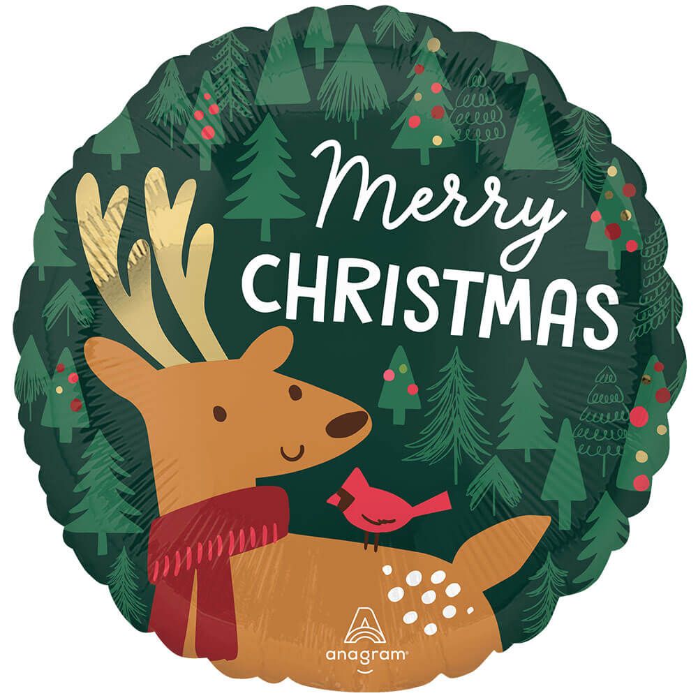 Christmas Reindeer Foil Balloon