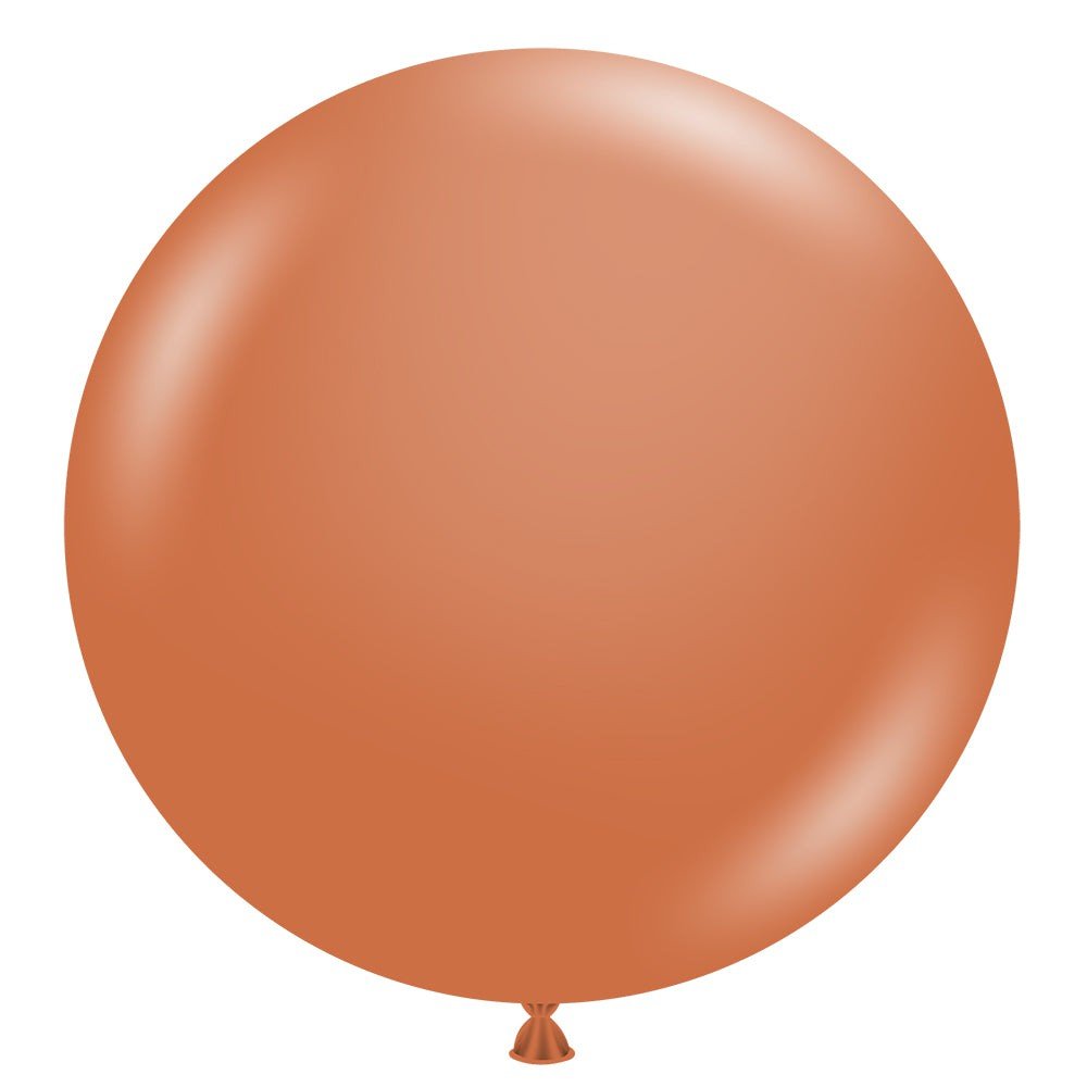 Latex Balloons 17 Inch TUFTEX Burnt Orange