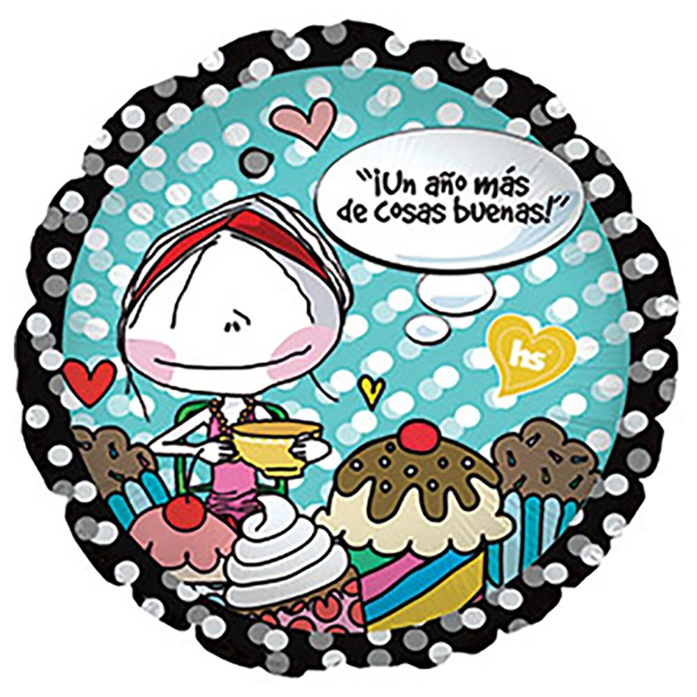 Foil Balloon 17 Inch Un Ano Mas