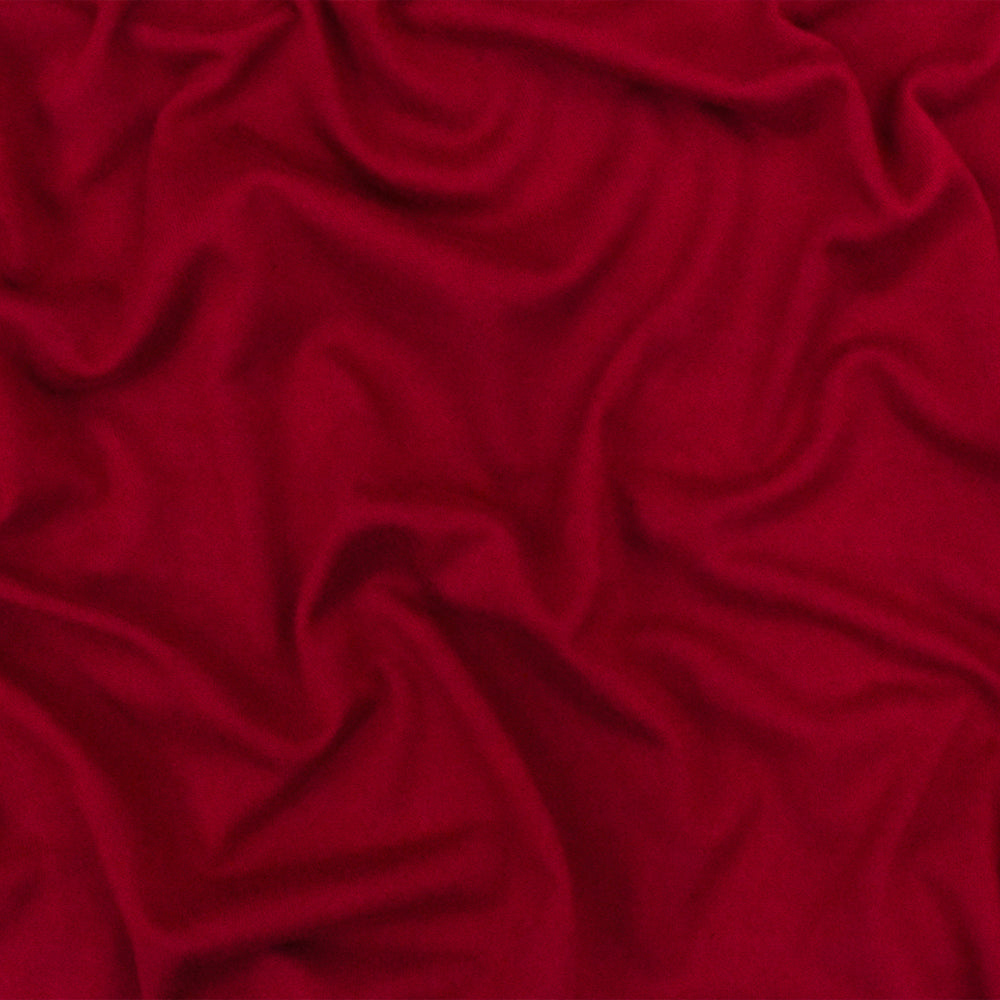 1 Yard Ruby Red Solid Stretch Polyester Jersey Knit Fabric 60 Inches Wide