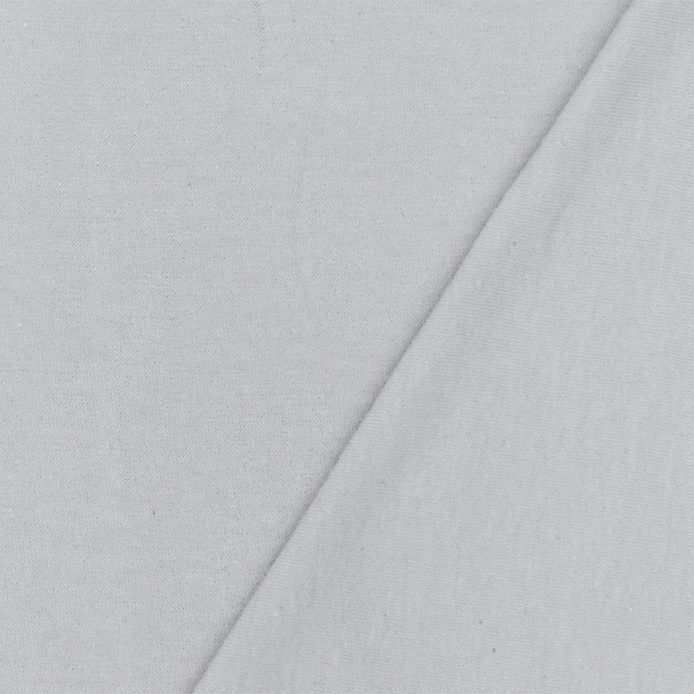 1 Yard Pale Gray Solid Stretch Cotton Jersey Knit Fabric 58 Inches Wide