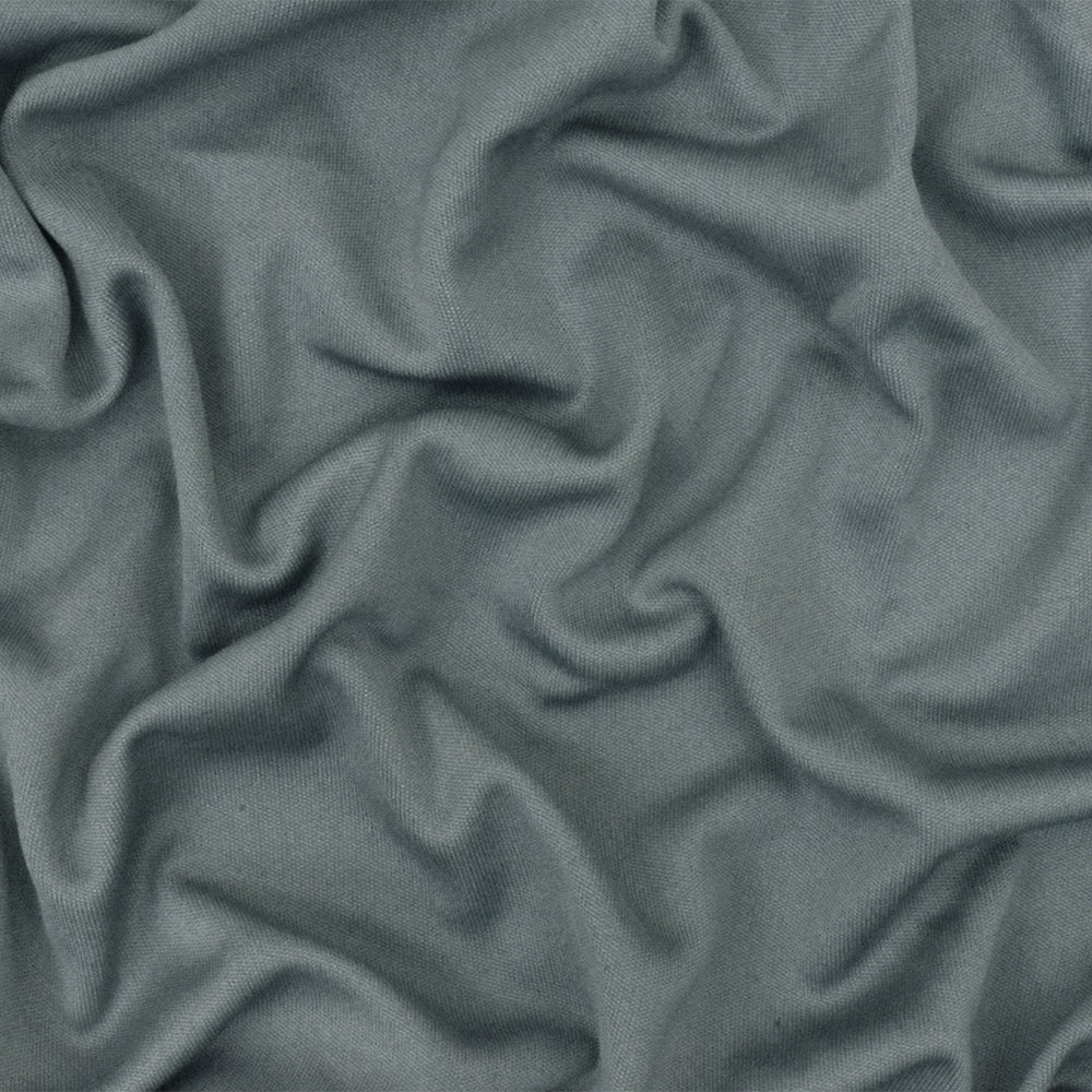 1 Yard Warrior Gray Solid Stretch Polyester Interlock Knit Fabric 64 Inches Wide