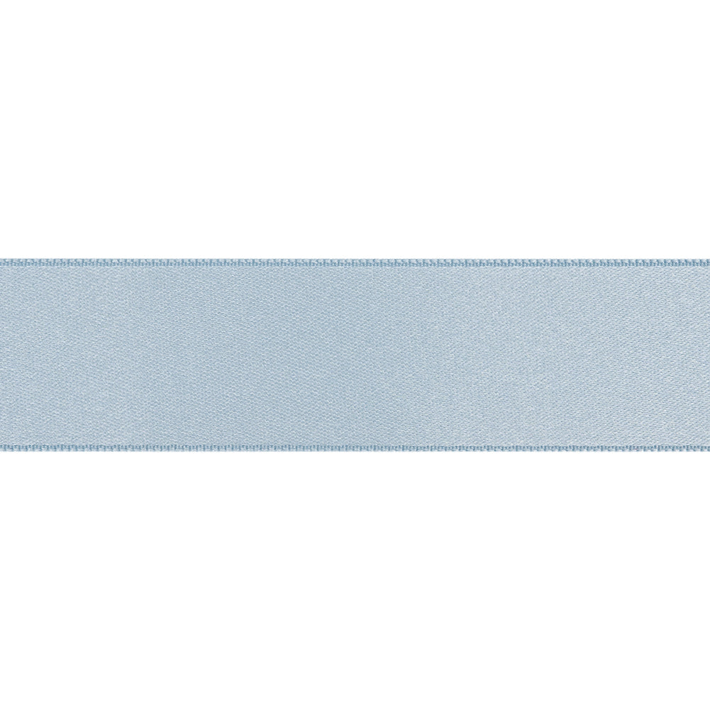 Light Blue Double Face French Satin Ribbon - 1"