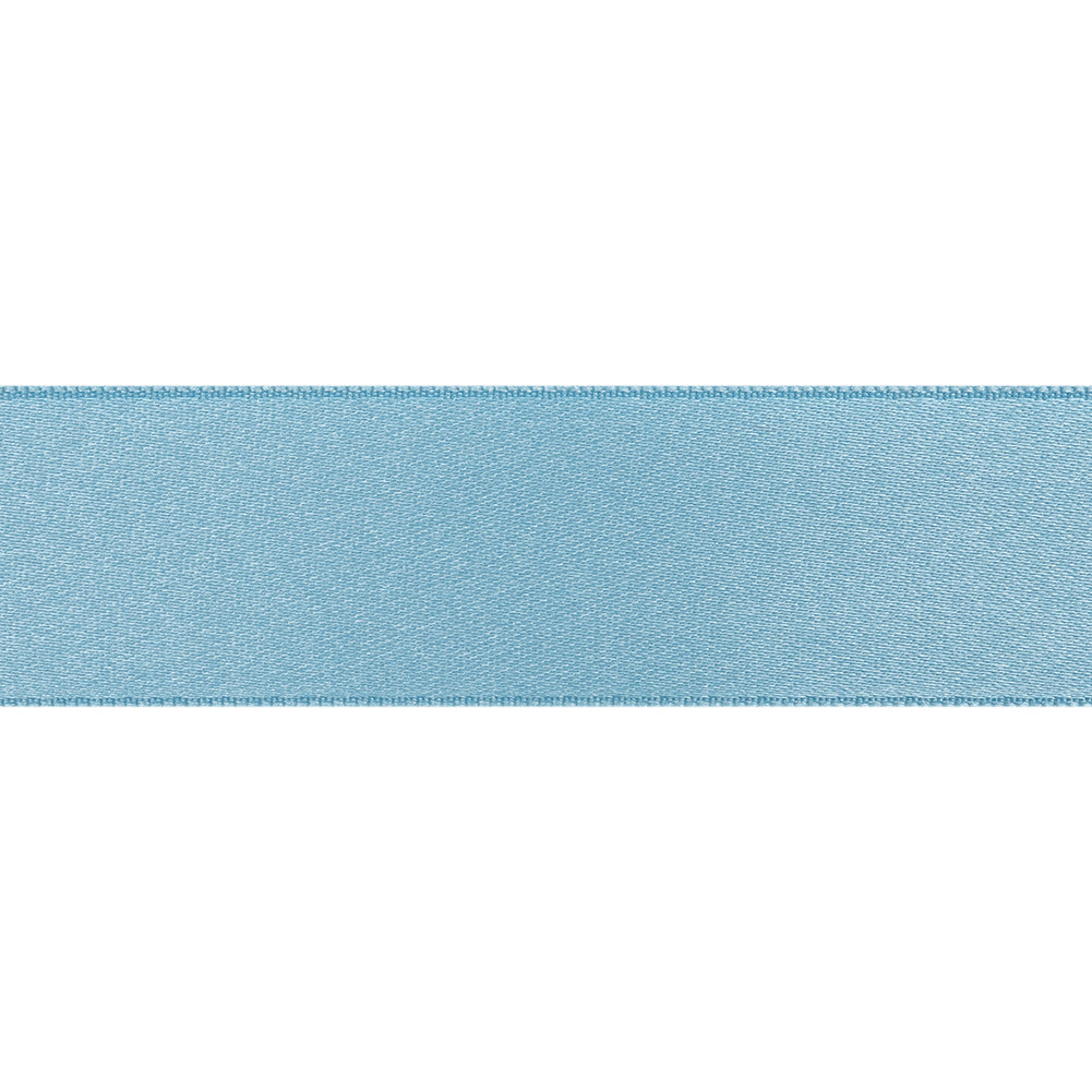 Blue Double Face French Satin Ribbon - 1"