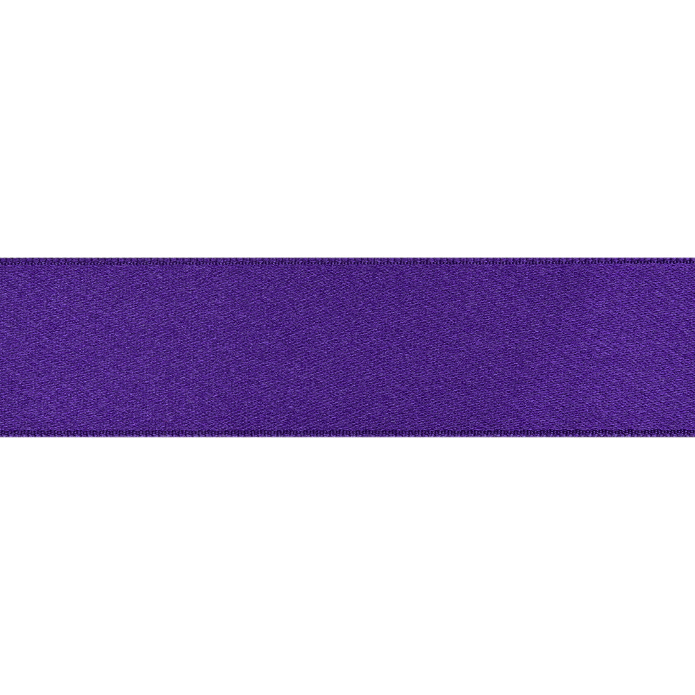 Purple Double Face French Satin Ribbon - 1"