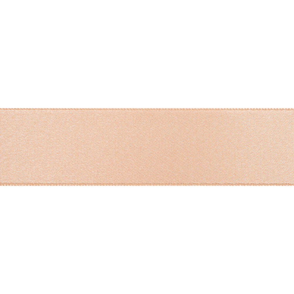 Light Peach Double Face French Satin Ribbon - 1"