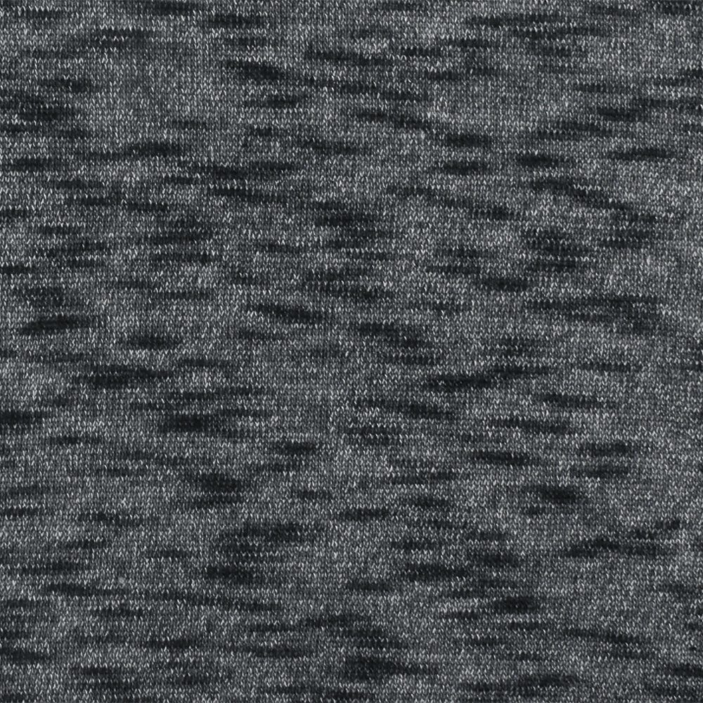 1 Yard Basic Black White Slub Stretch Poly Jersey Knit Fabric 56 Inches Wide