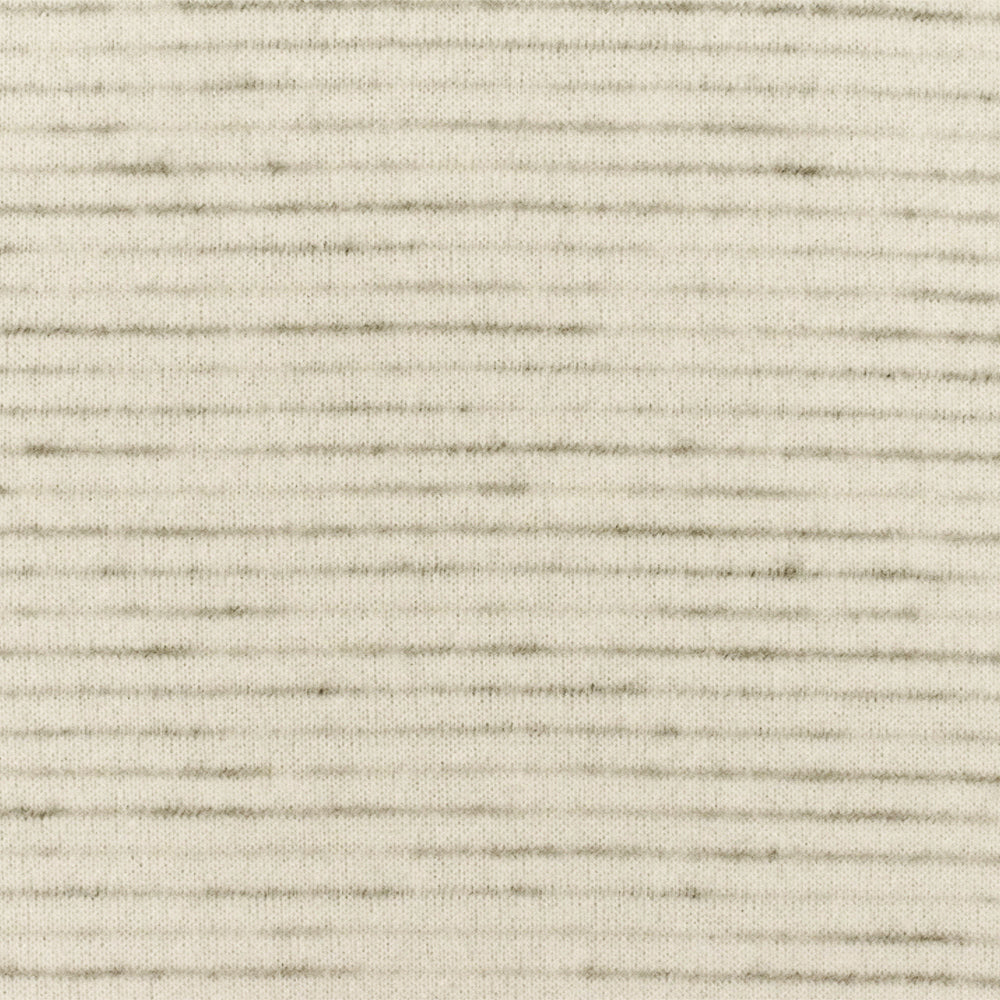 1 Yard Light Beige Gray Multi Stripe Stretch Jersey Knit Fabric 57 Inches Wide