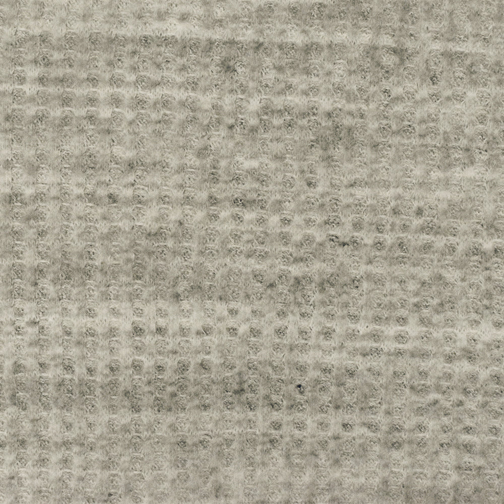 1 Yard Old Ivory Black Texture Stretch Brushed Thermal Knit Fabric 53 Inches Wide