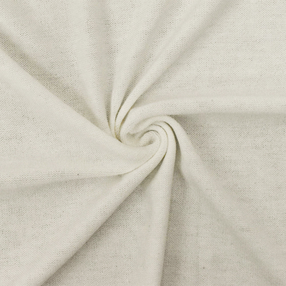 1 Yard Light Ivory Jersey Knit Soft Stretch Fabric for Tees & Dresses, 56" Wide