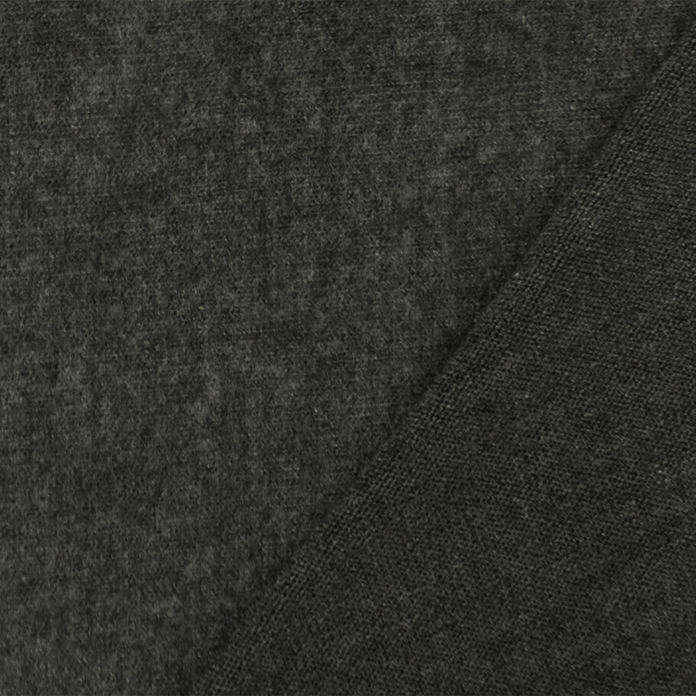 1 Yard Iron Gray Texture Stretch Poly Brushed Jersey Knit Fabric, 56 Inches Wide
