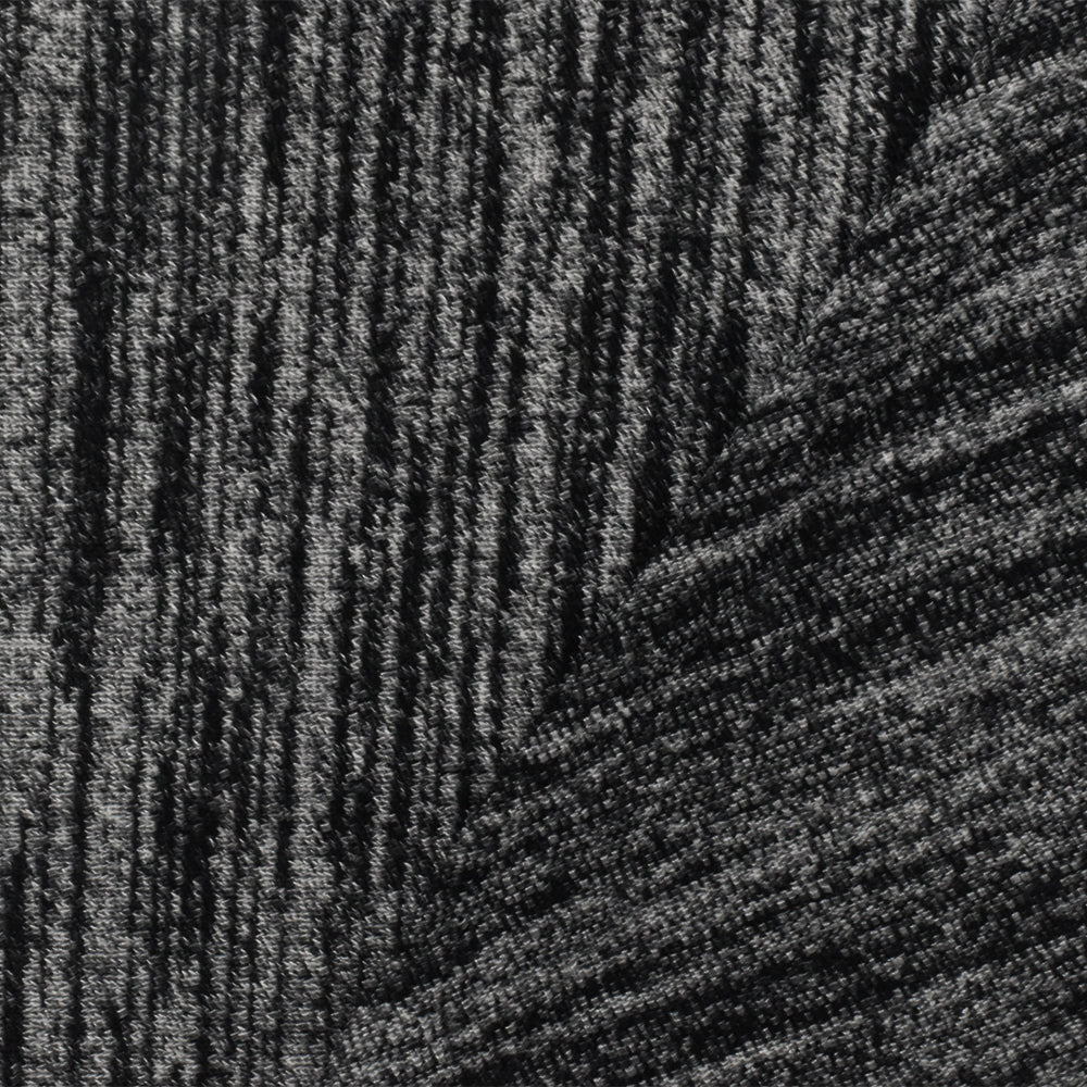 1 Yard Classic White & Black Slub Stretch Jersey Knit Fabric for Dresses, 58 Inches Wide