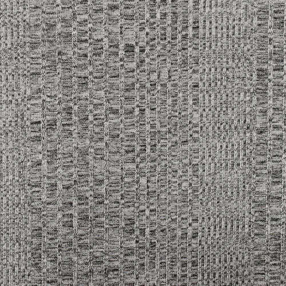 1 Yard Moon Silver & Black Texture Stretch Poly Rib Knit Fabric for Activewear, 66 Inches Wide