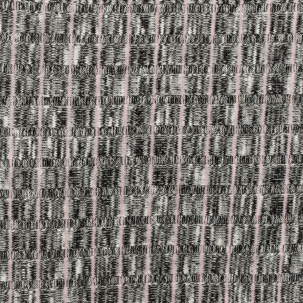 1 Yard Light Pink Stripe Rib Knit, Opaque Matte Fabric for Blouses & Activewear, 59" Wide