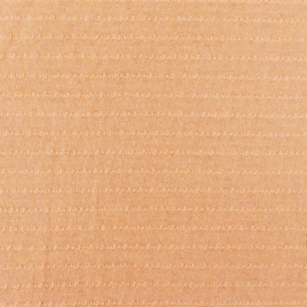 1 Yard Orange Texture Stripe Jersey, Soft Horizontal Stretch Knit for Apparel, 51 Inches Wide