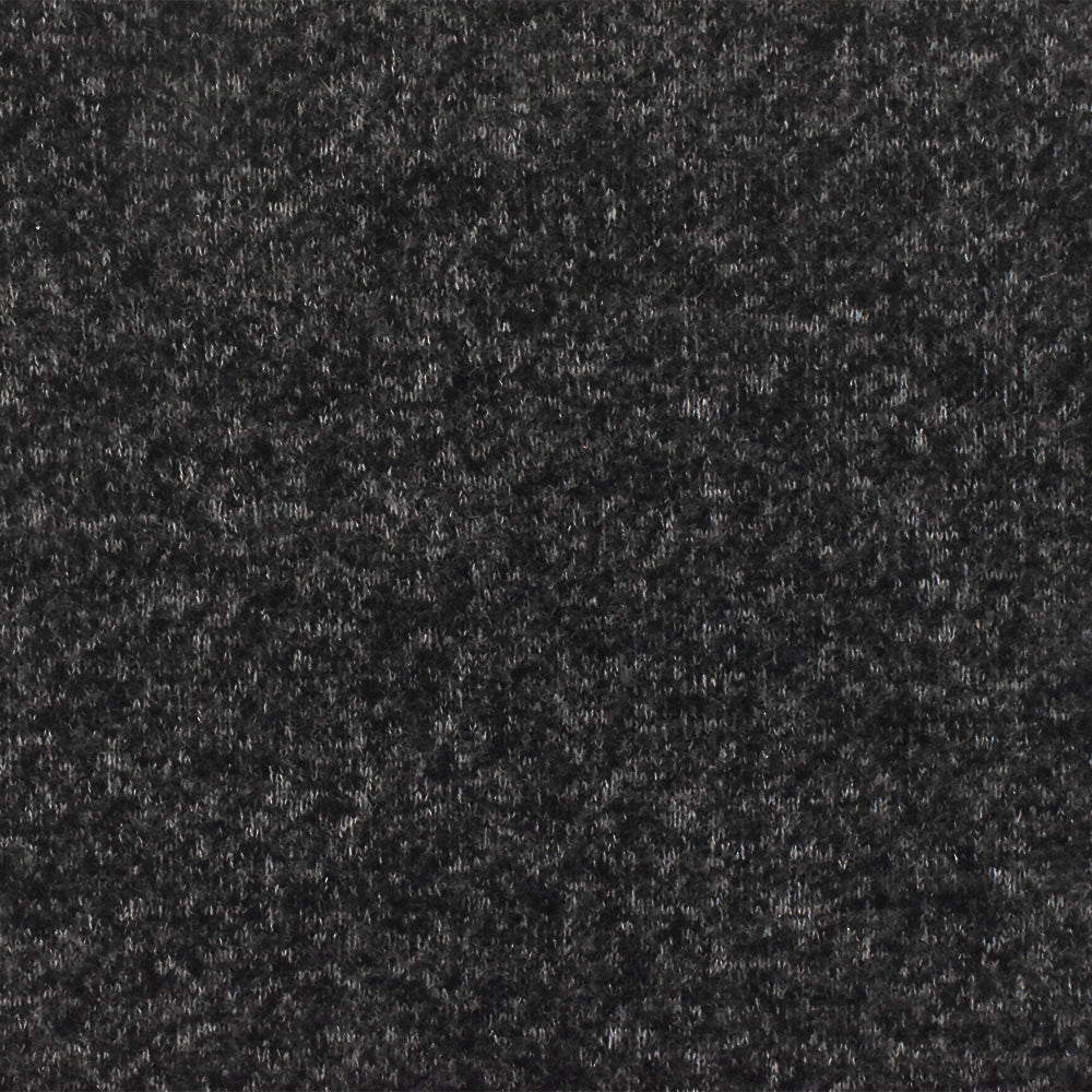 1 Yard Light Gray & Black Stretch Jersey, Soft Hand, Matte Finish, Ideal for Apparel 56" Wide
