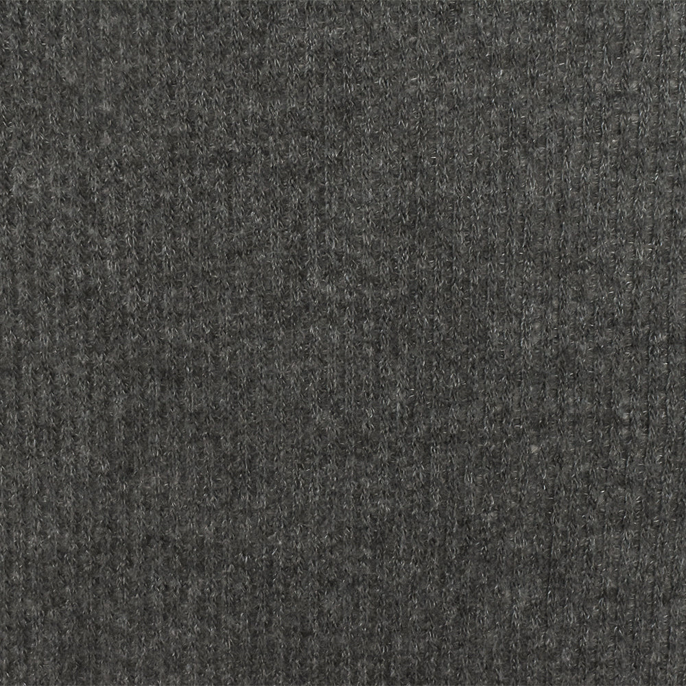 1 Yard Dark Charcoal Gray Texture Stretch Sweater Knit Fabric 54 Inches Width
