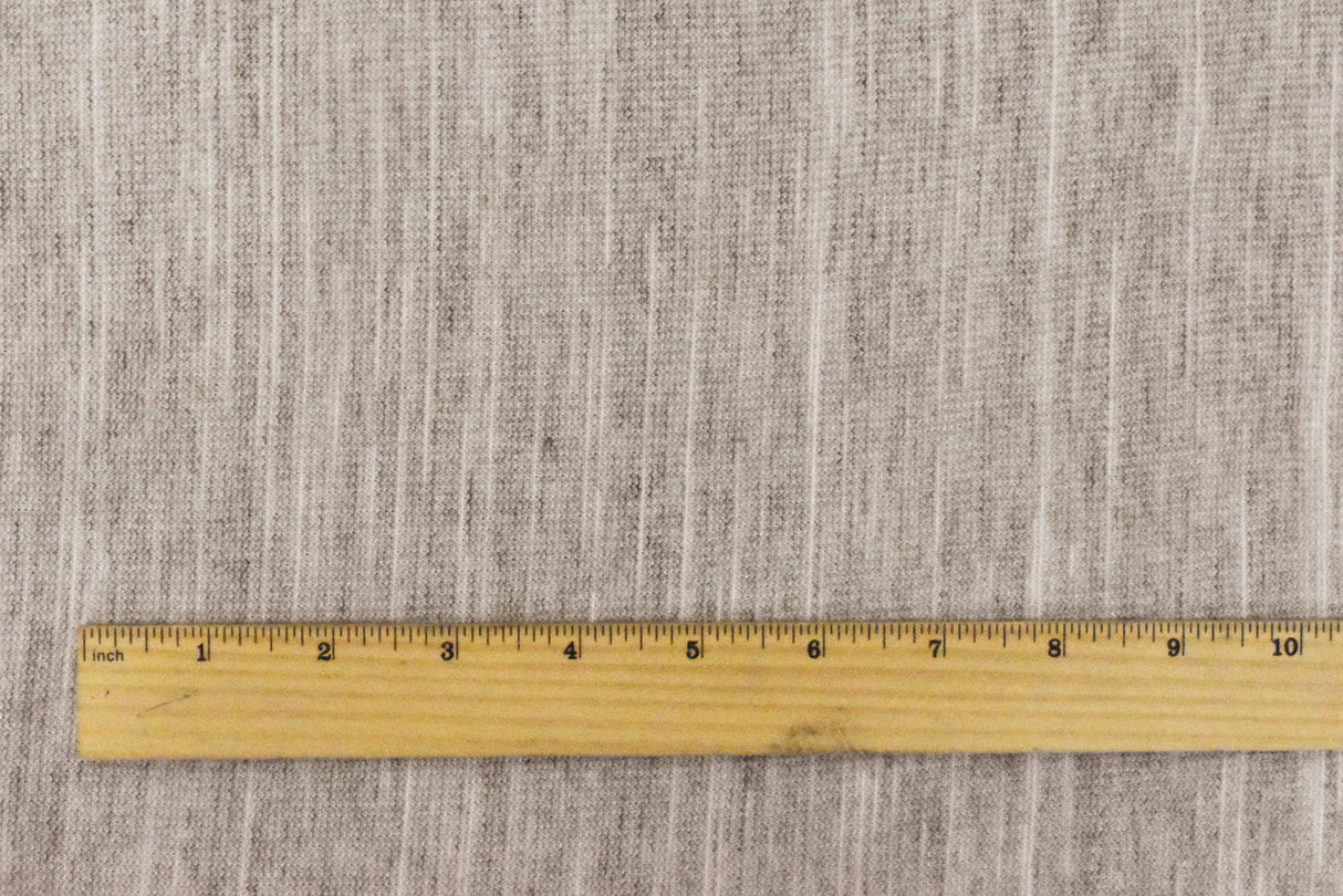 1 Yard Light Beige, White & Gray Rib Knit Slub Texture Poly Rayon Fabric for Dresses & Overlays , 63" Wide