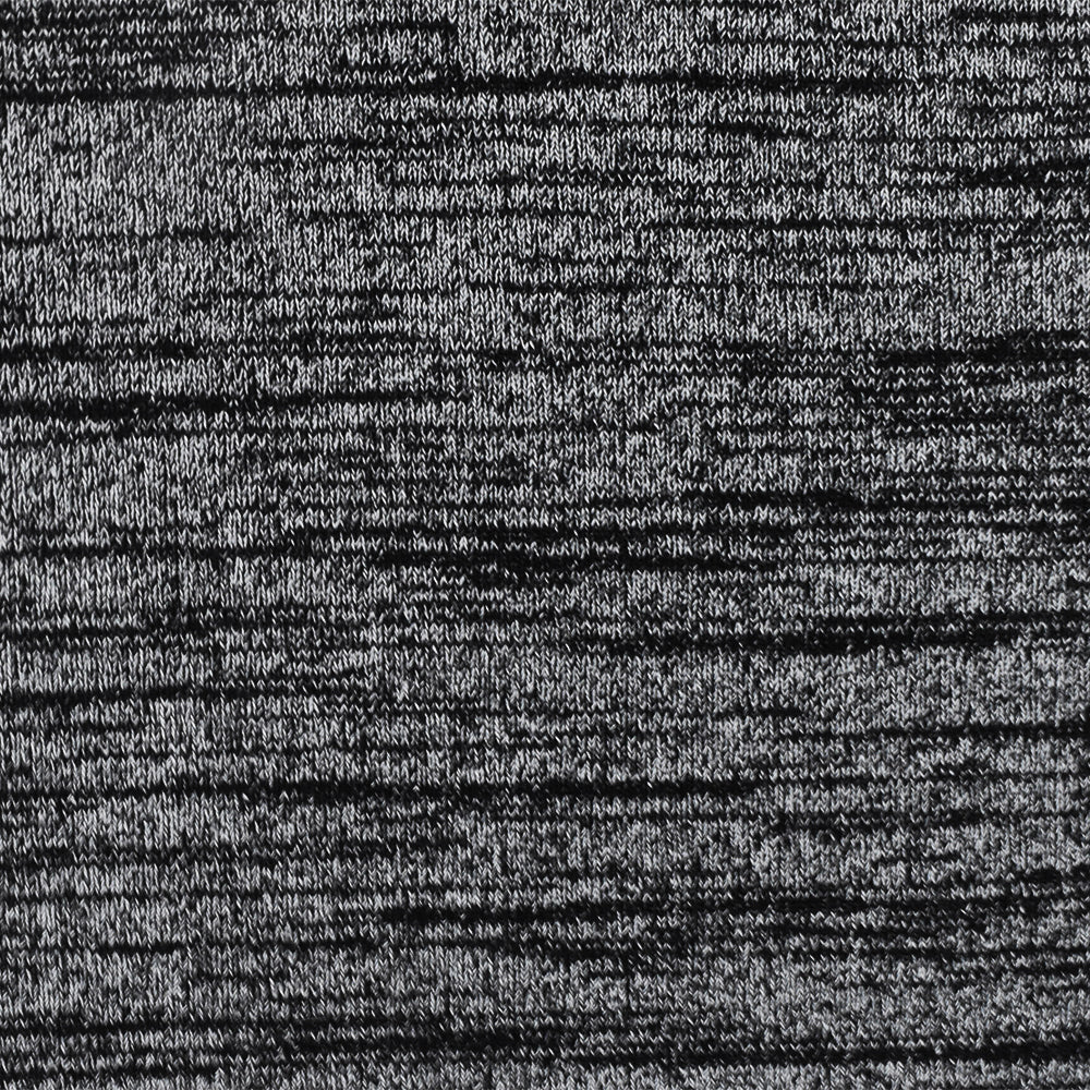 1 Yard Black & Gray Textured Slub Stretch Jersey Soft Matte Knit for Blouses & Activewear , 56 Inches Wide
