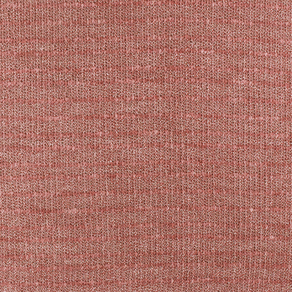 1 Yard Rose Pink & White Slub Texture Stretch Poly Jersey Knit Fabric for Activewear, 56" Wide