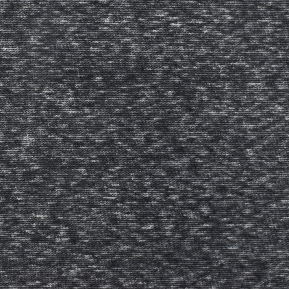 1 Yard of Off Black & Gray Slub Knit Horizontal Stretch, Soft Hand, Lightweight Apparel Fabric 66" Width