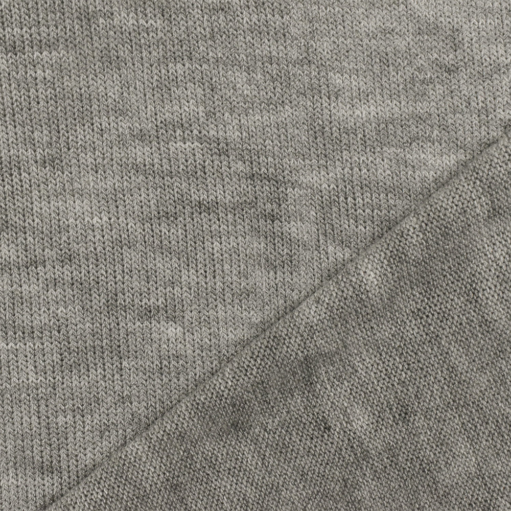 1 Yard Heather Gray Stretch Jersey Knit Rayon & Spandex Blend Matte Finish for Dresses, 58 Inches Wide
