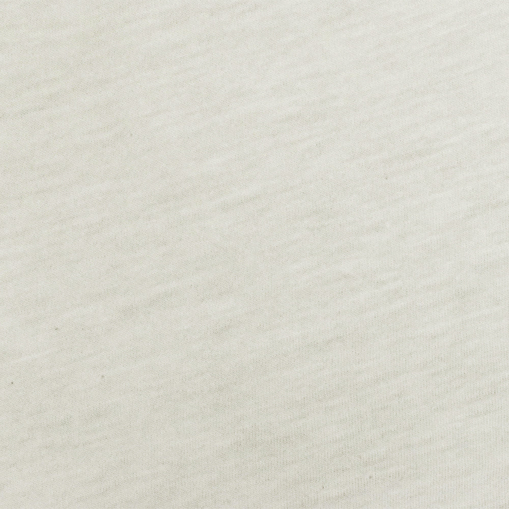 1 Yard Rice White Stretch Poly Jersey Knit Matte Slub Texture for Apparel, 61" Wide