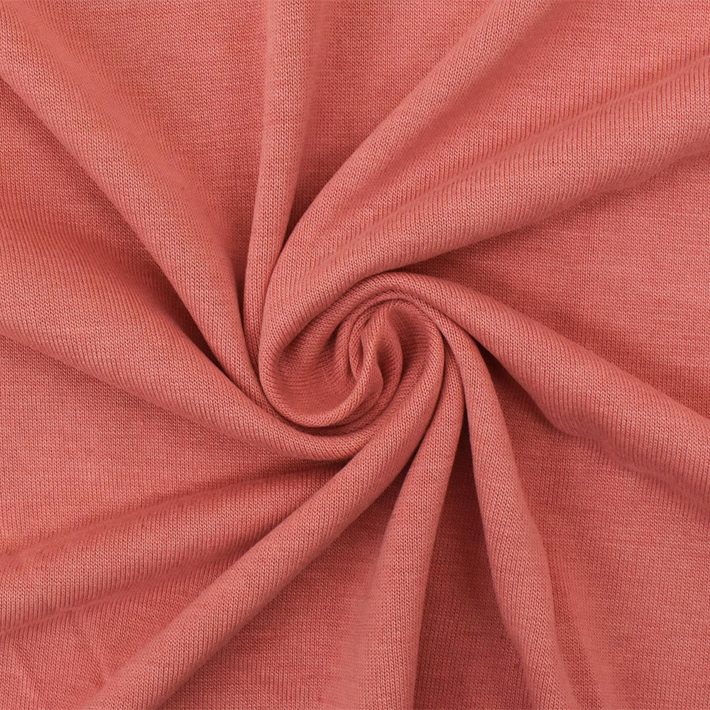 1 Yard of Modern Beach Pink Stretch Knit of Soft Hand, Very Good Drape, 60" Wide