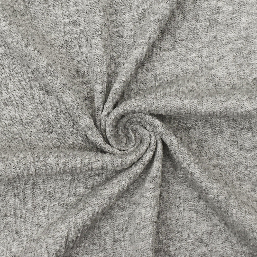 1 Yard Light Gray Crinkle Stretch Rayon Jersey Knit Fabric for Dresses and Blouses 58 Inches