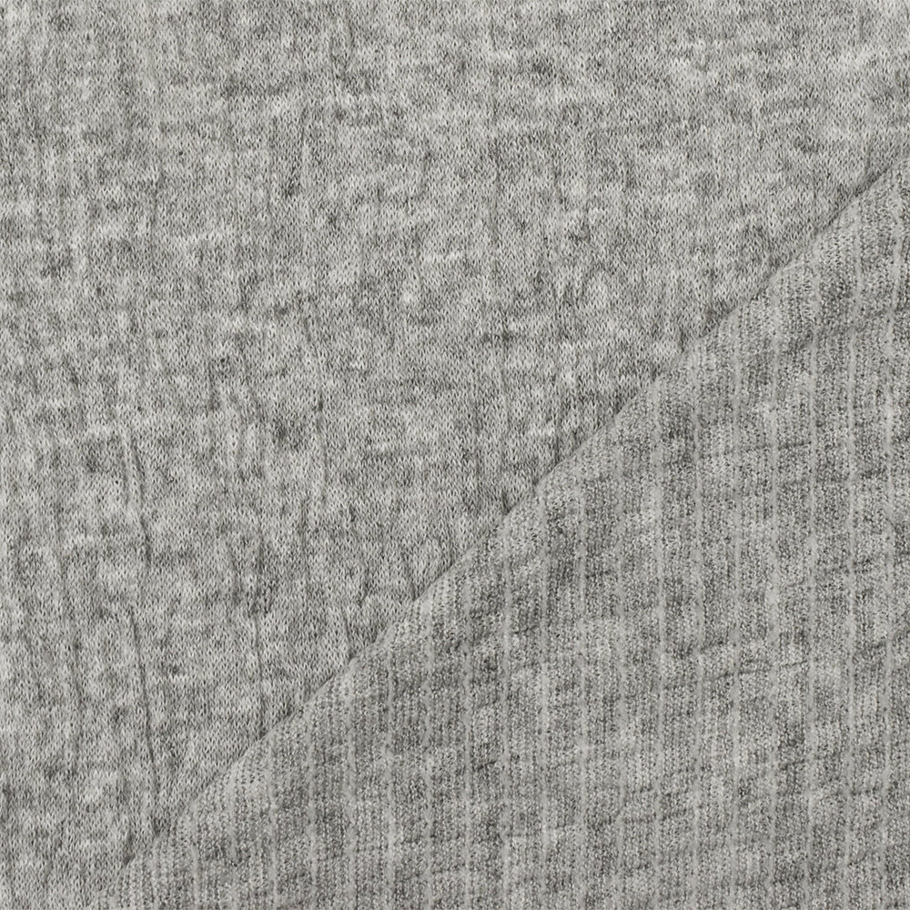 1 Yard Light Gray Crinkle Stretch Rayon Jersey Knit Fabric for Dresses and Blouses 58 Inches
