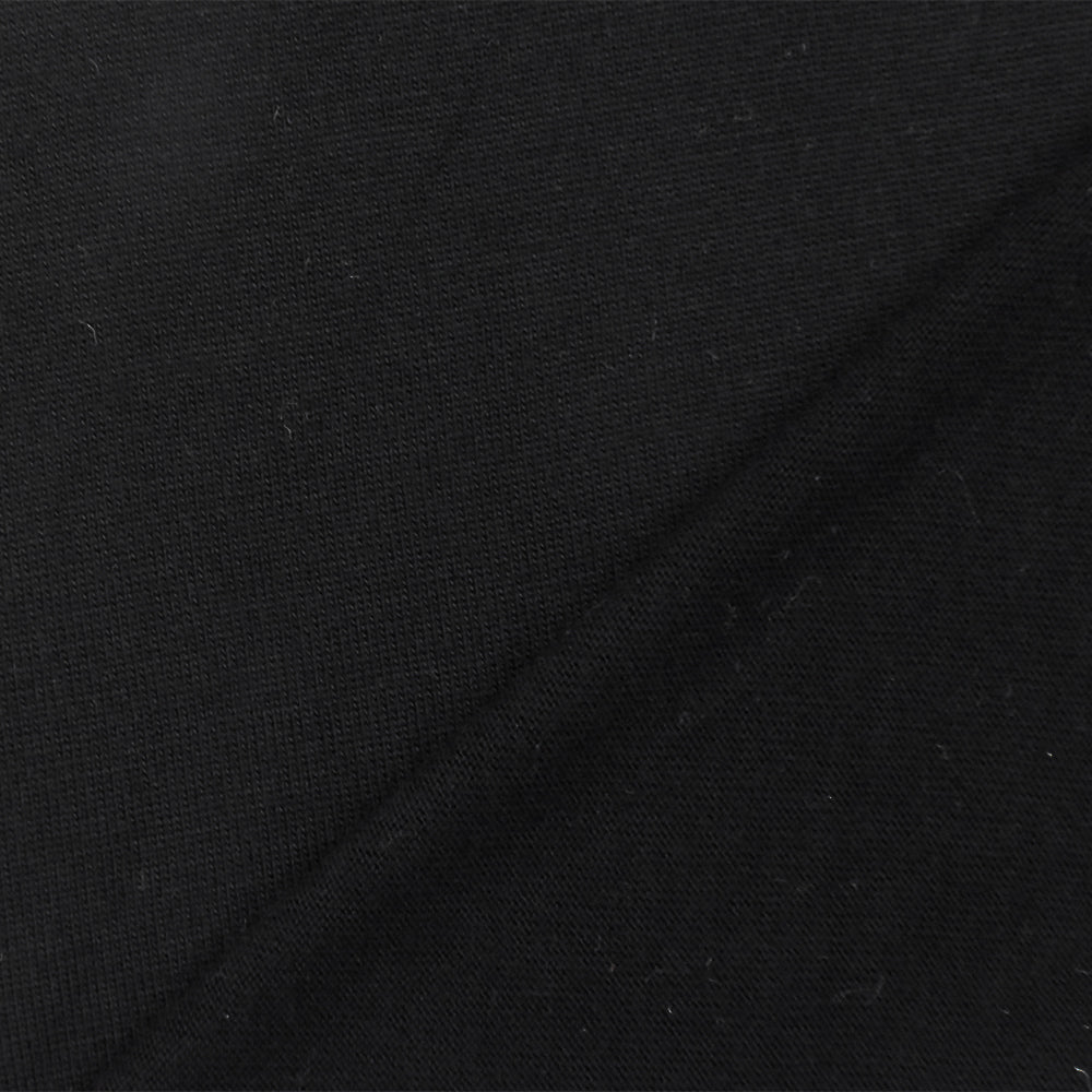 ১ গজ মিডনাইট ব্ল্যাক স্ট্রেচ রেয়ন জার্সি নিট ফ্যাব্রিক ড্রেস ব্লাউজ এবং অ্যাক্টিভওয়্যারের জন্য ৬০ ইঞ্চি প্রস্থ