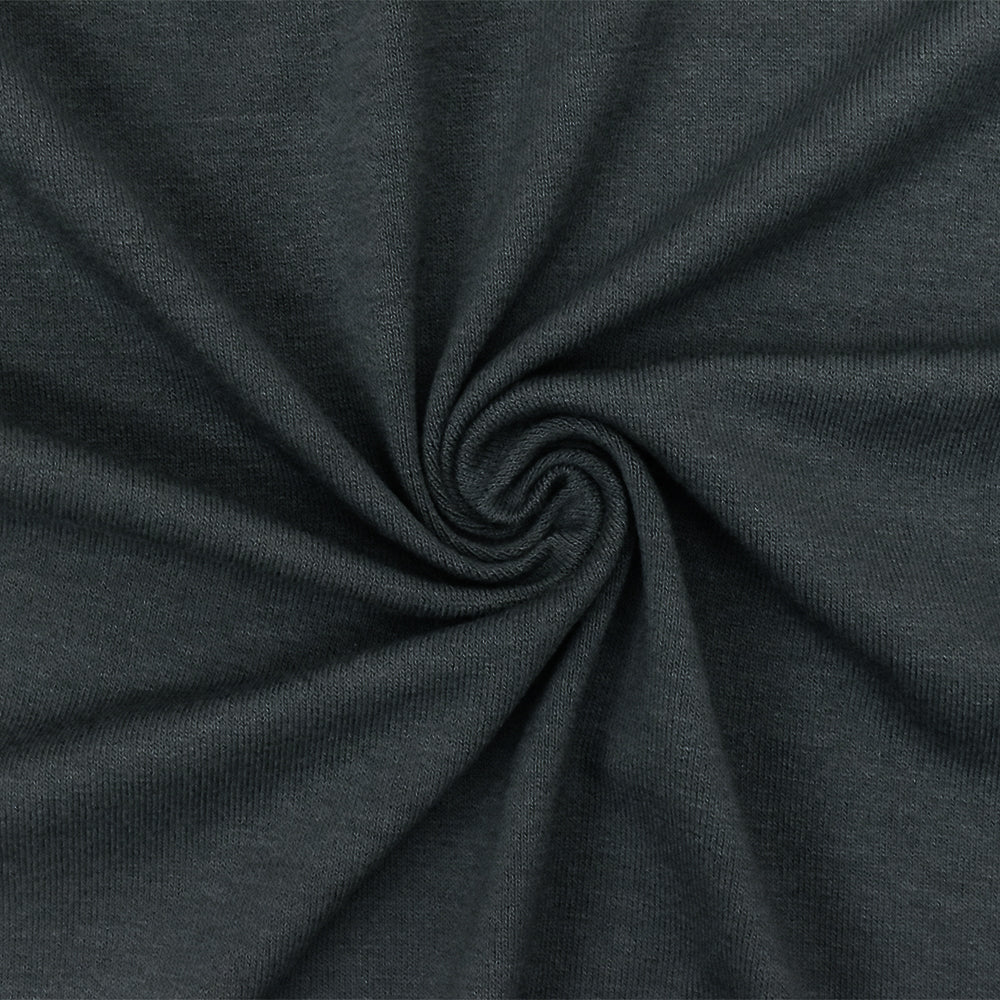 1 Yard Anchor Gray Soft Jersey Knit Fabric for Activewear Blouses and Dresses 58 Inches Width