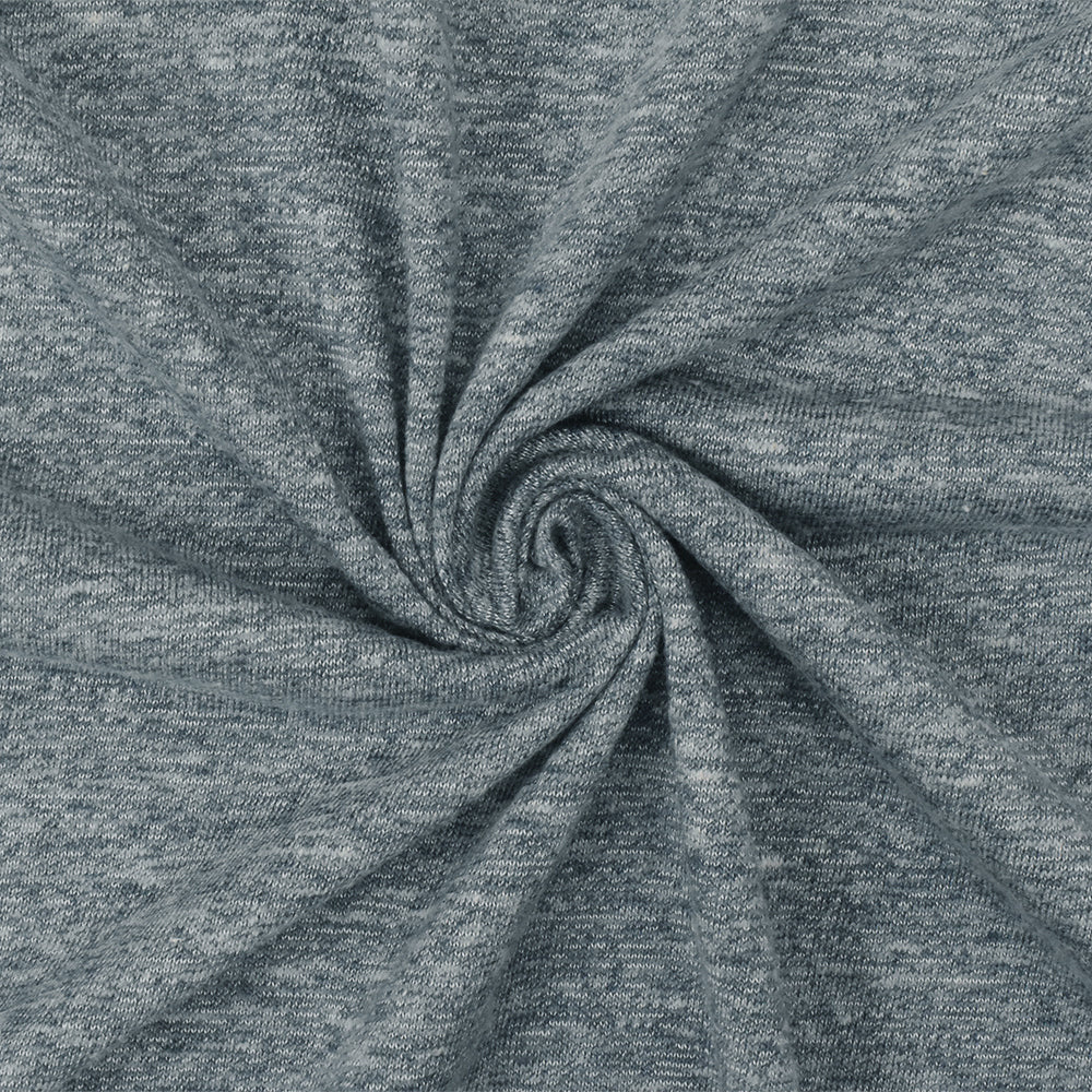 1 Yard Space Gray White Slub Stretch Jersey Knit Fabric 60 Inches